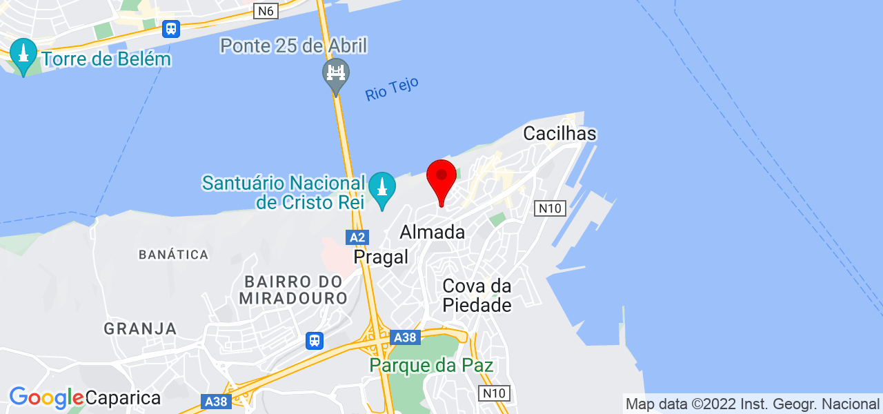 Jo&atilde;o Martins - Setúbal - Almada - Mapa