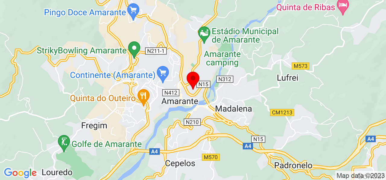 Rodrigo Santos - Porto - Amarante - Mapa