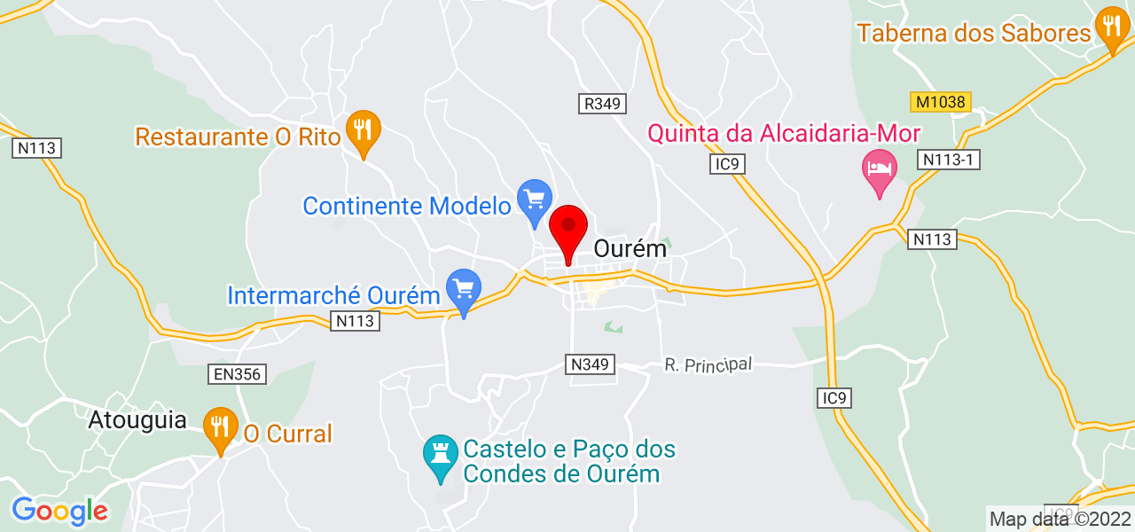 PAULO Santos - Santarém - Ourém - Mapa