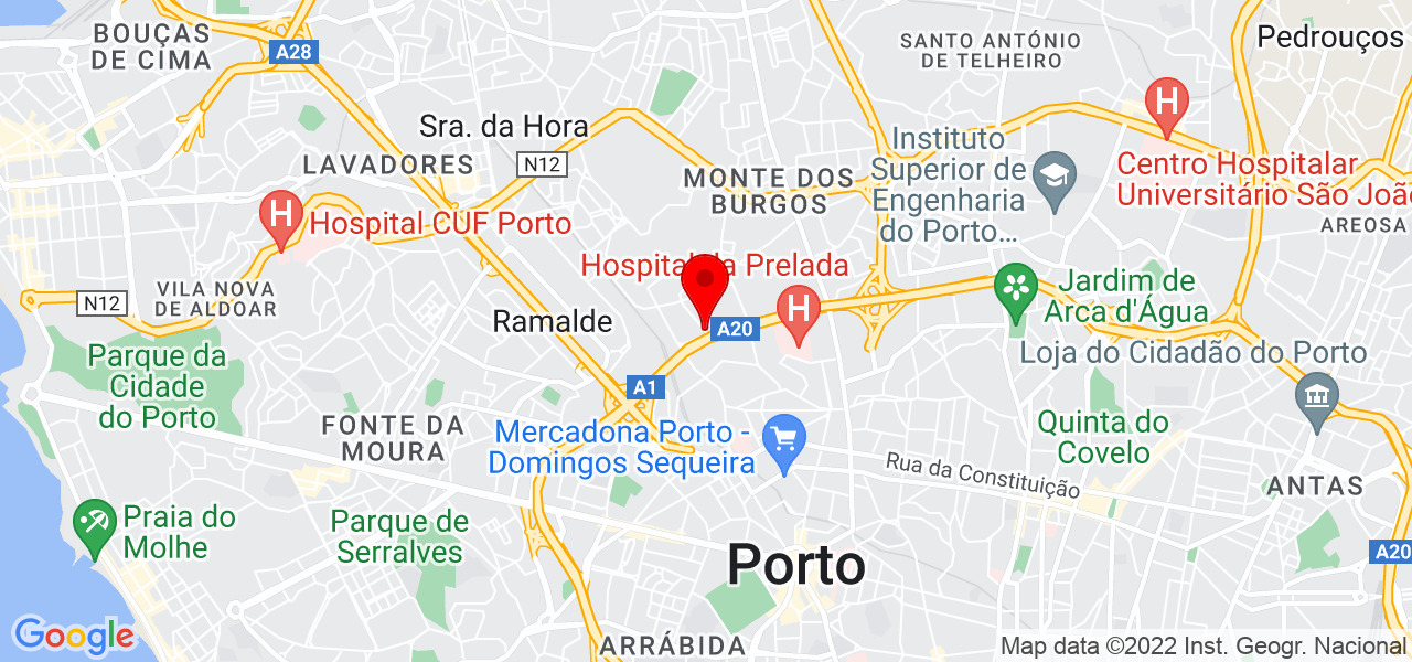 C&aacute;tia Teixeira - Porto - Porto - Mapa