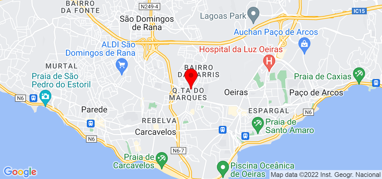 zerorisco pintura - Lisboa - Oeiras - Mapa