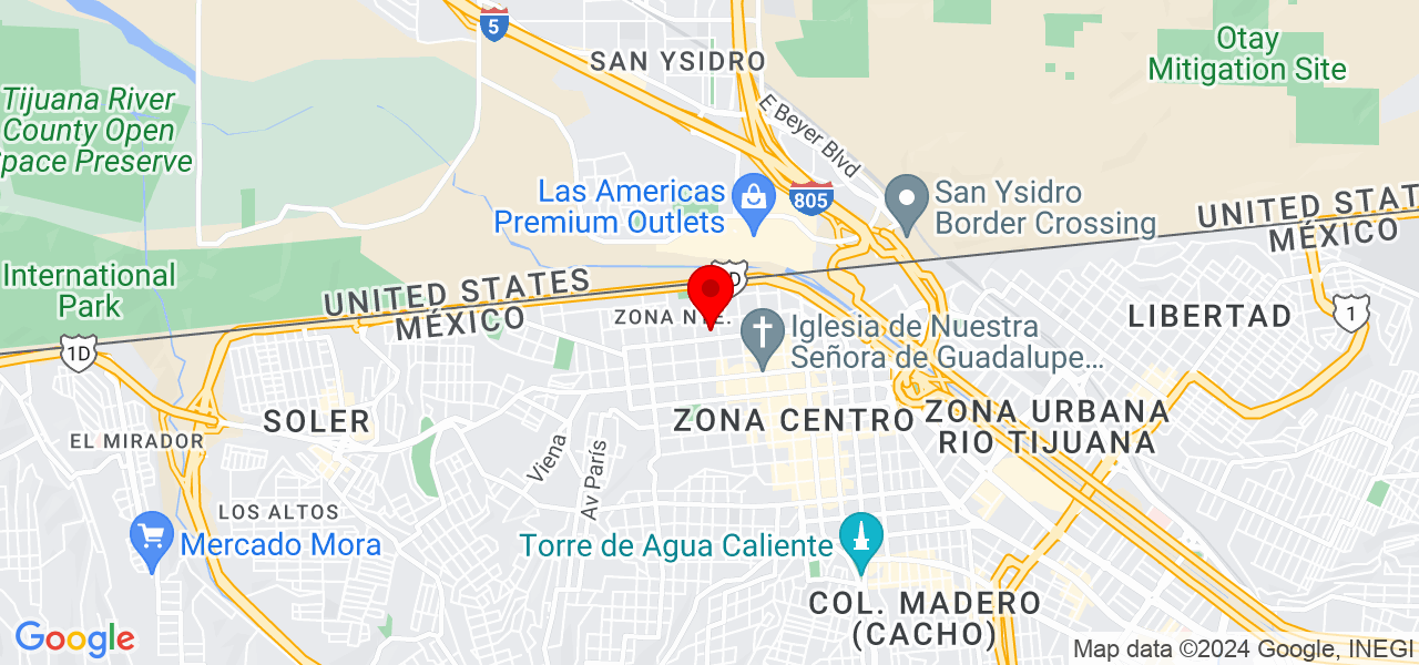 ingenieria y  confort - Baja California - Tijuana - Mapa