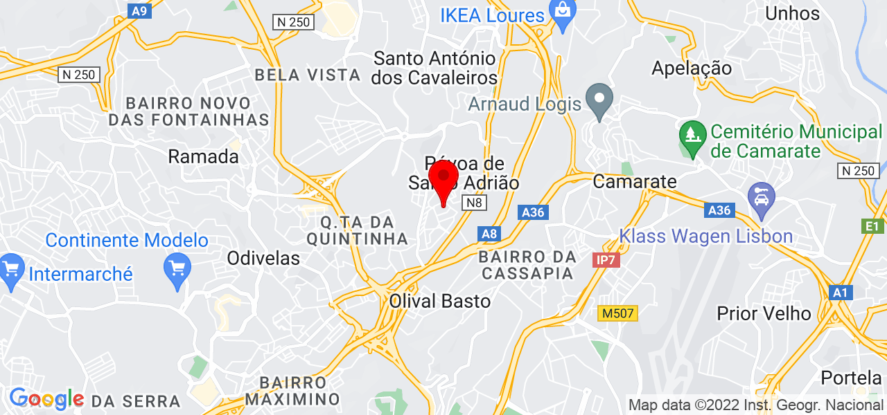 Emily Martins - Lisboa - Odivelas - Mapa