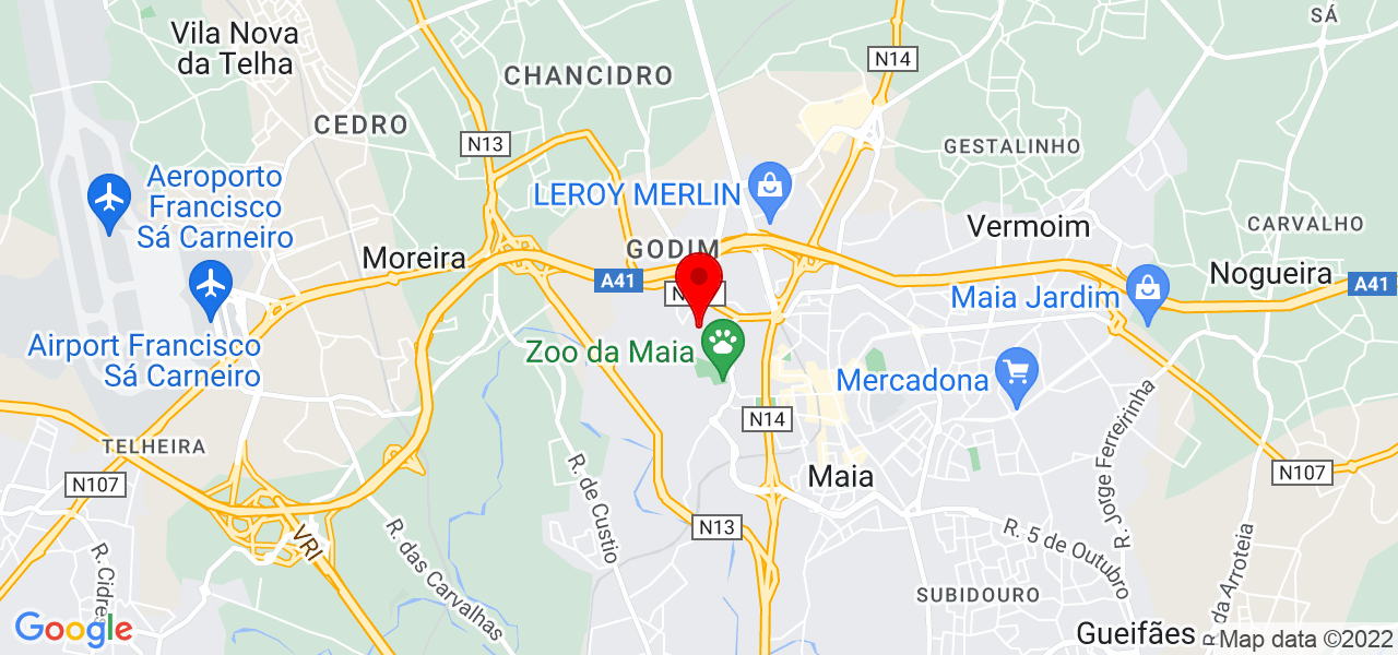 Desentupidora Urbana - Porto - Maia - Mapa