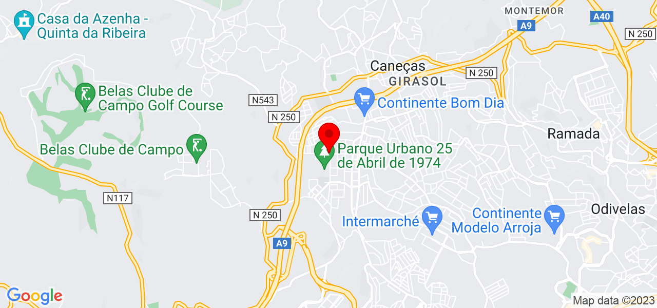Canalizadores24h - Lisboa - Sintra - Mapa