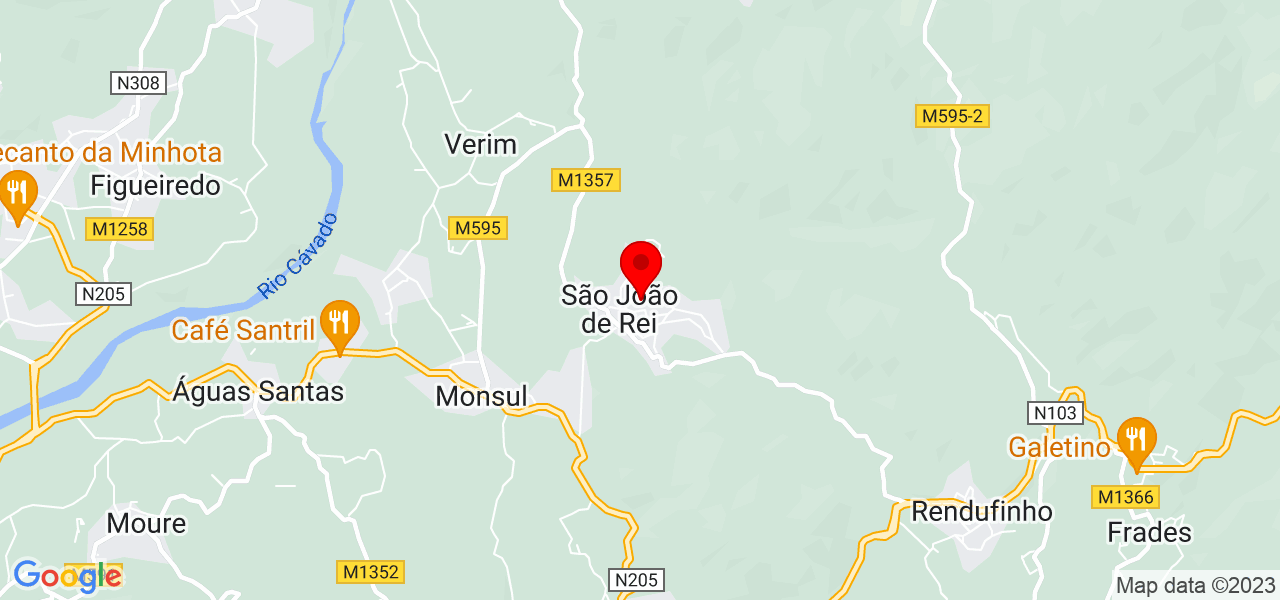 Rutileia Gomes de Aguiar - Braga - Póvoa de Lanhoso - Mapa