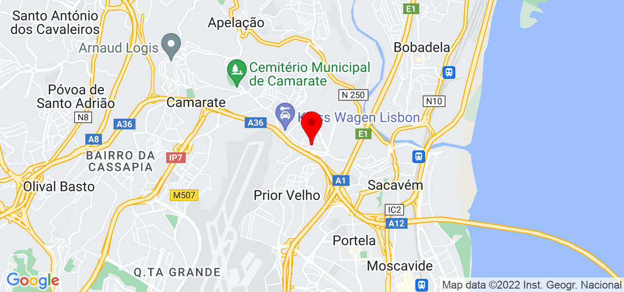 Cristina Nunes - Lisboa - Loures - Mapa
