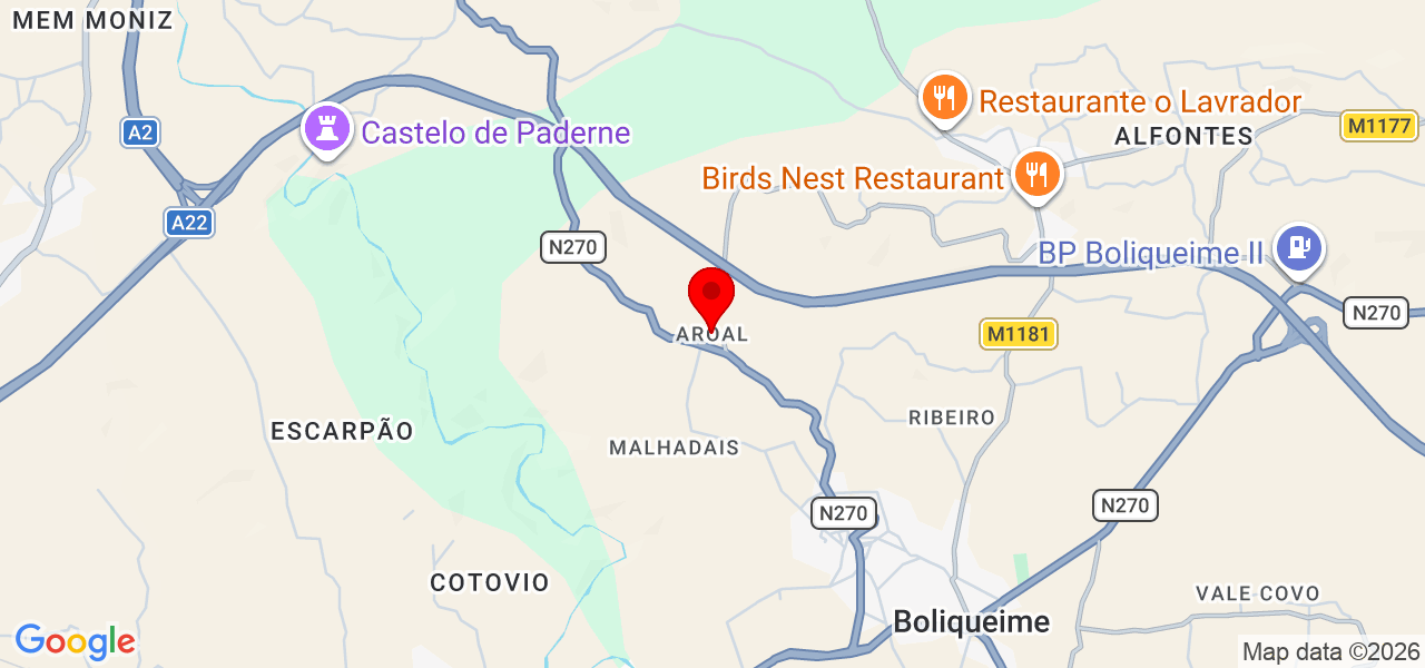 Cenilda - Faro - Loulé - Mapa