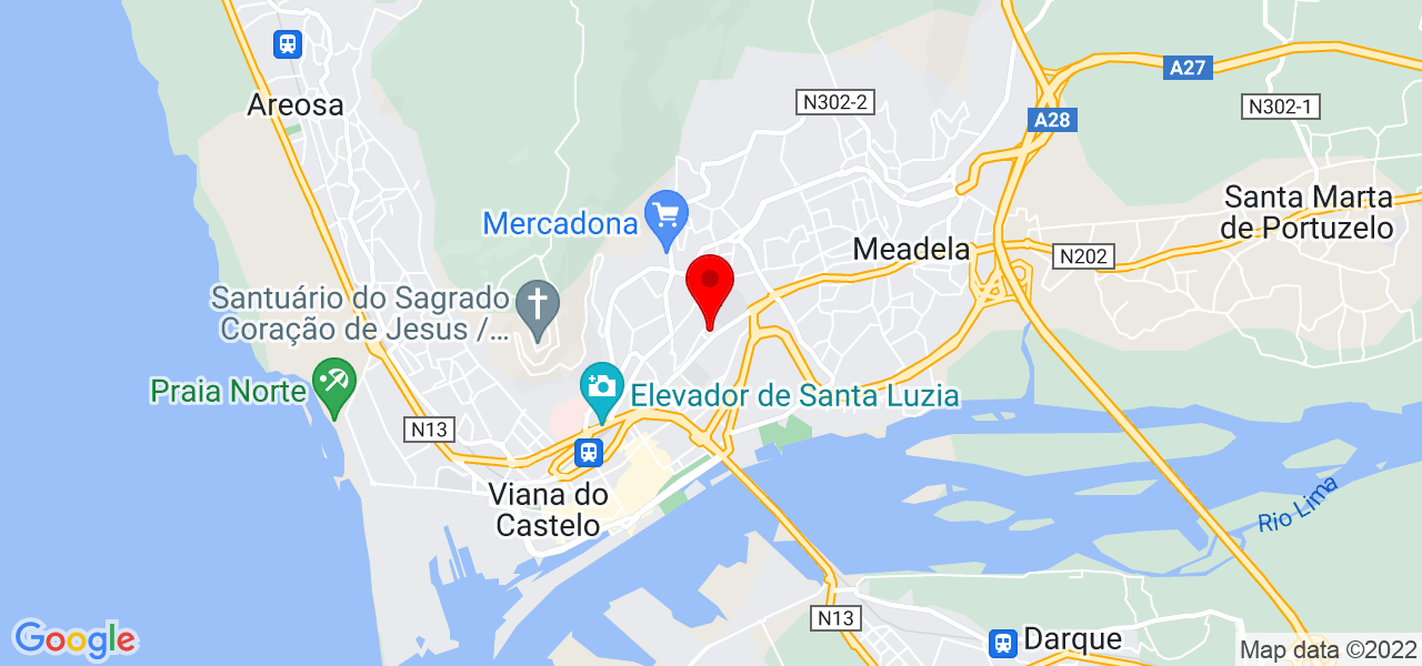 Daiane Maynard de Jesus - Viana do Castelo - Viana do Castelo - Mapa