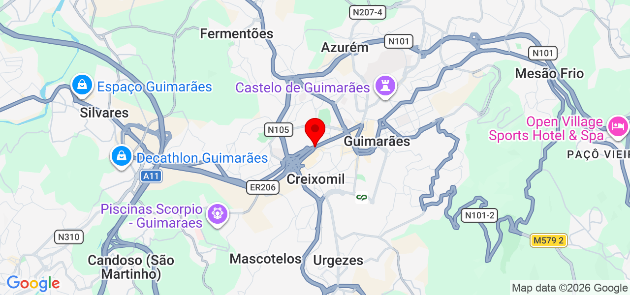 Peres limpezas - Braga - Guimarães - Mapa