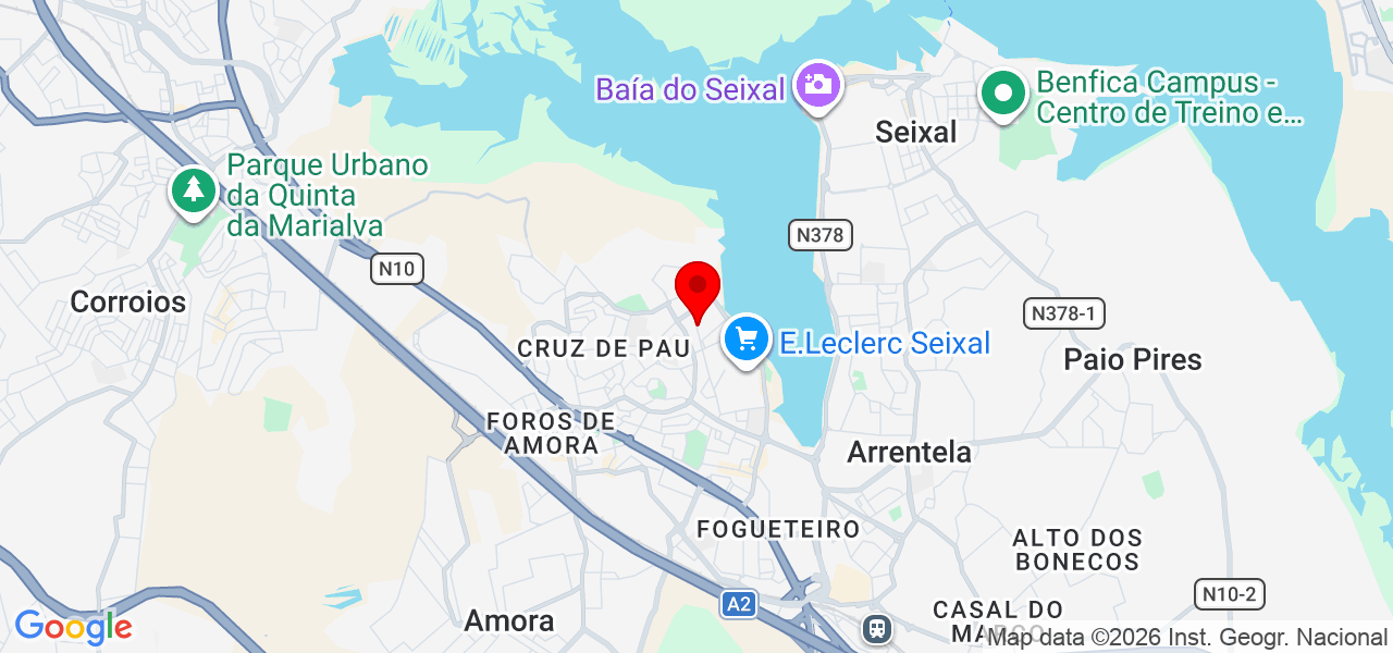 Rubben Rocha - Setúbal - Seixal - Karte