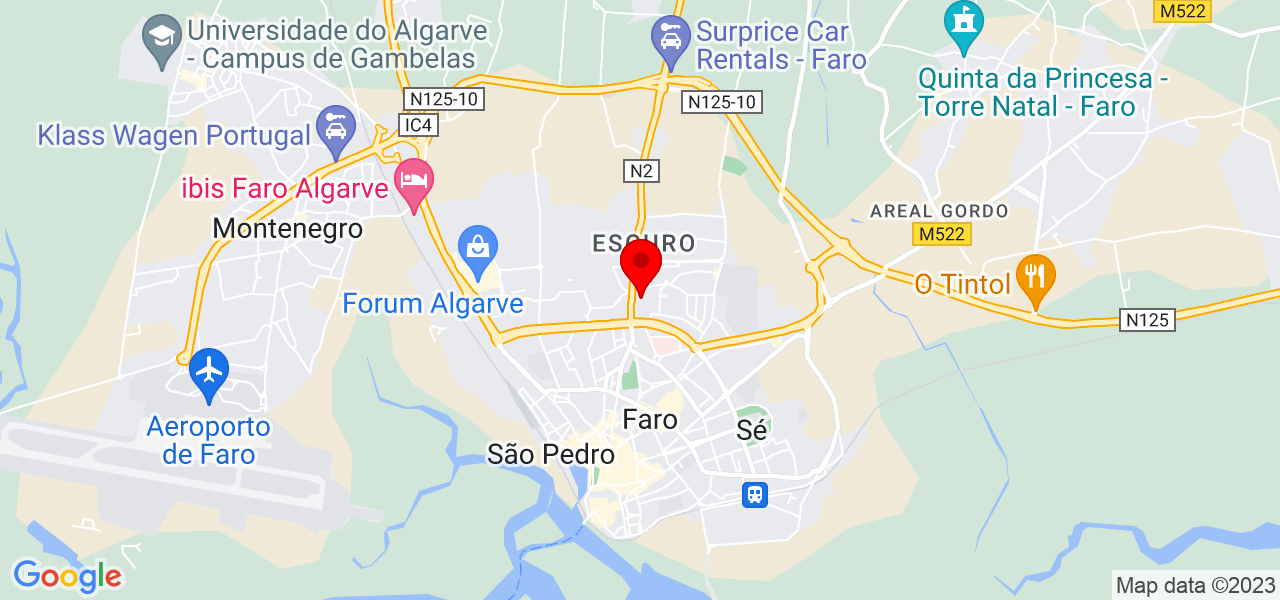 Thalya - Faro - Faro - Mapa