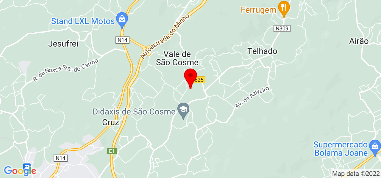 Sofia Braga - Braga - Vila Nova de Famalicão - Mapa