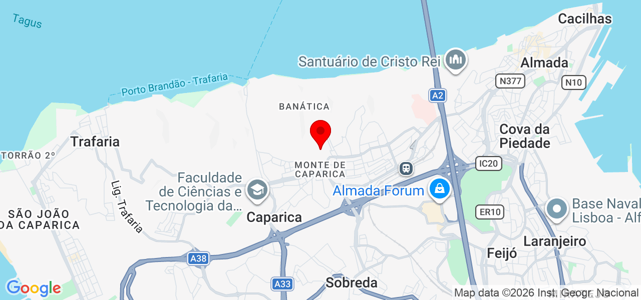 Malany - Setúbal - Almada - Mapa