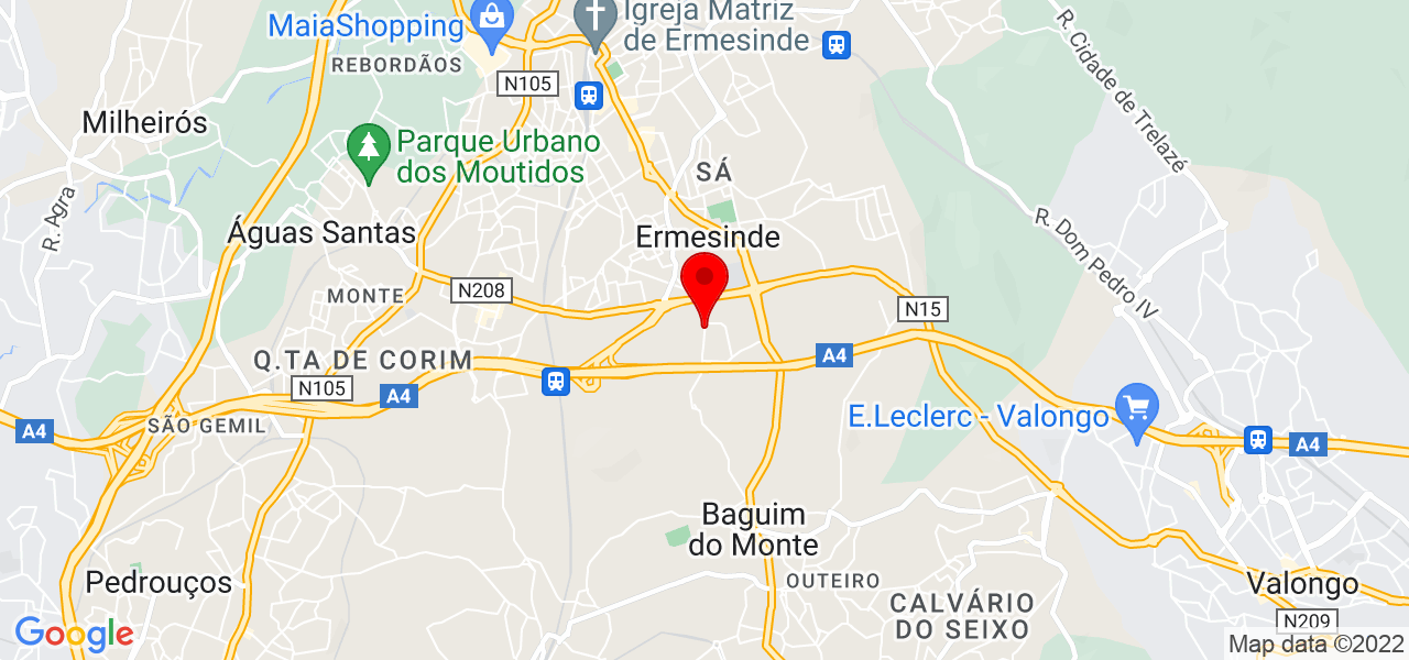 RC - Inform&aacute;tica e Servi&ccedil;os - Porto - Valongo - Mapa