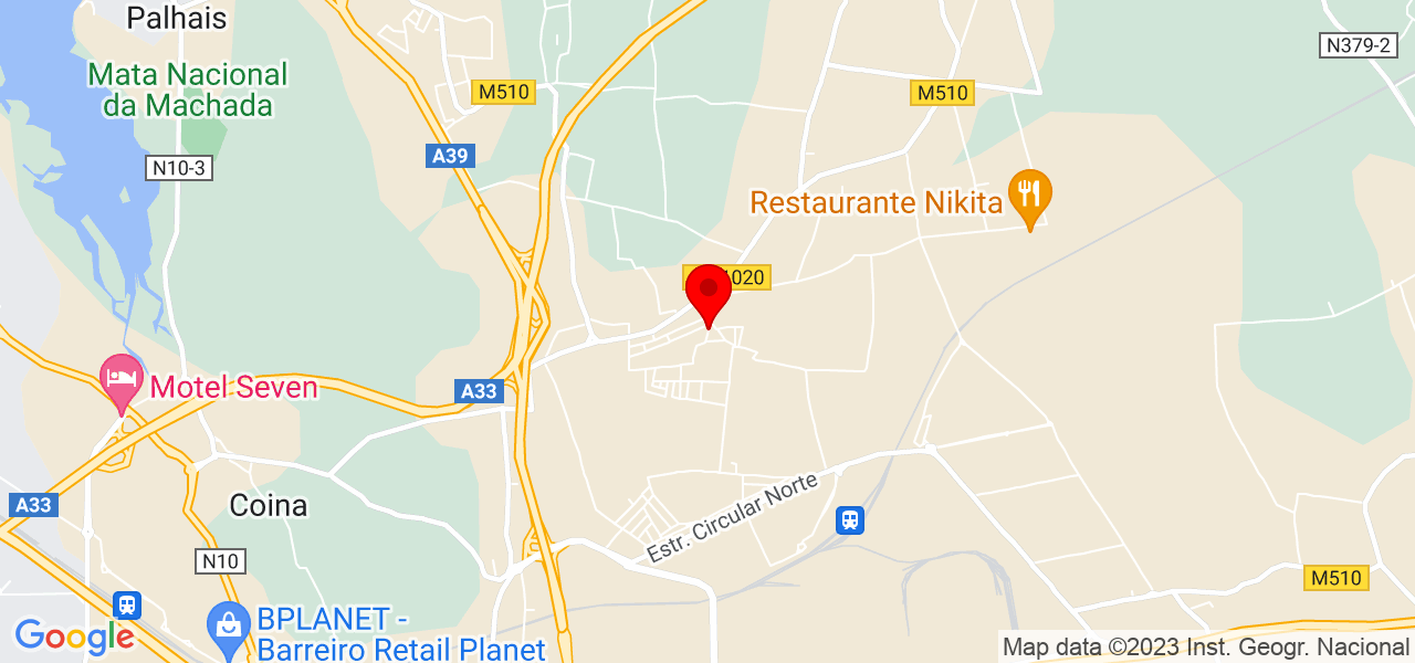Ana Andrade/ Salão kontrastes - Setúbal - Palmela - Map