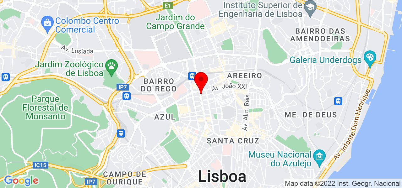 Transporte R&aacute;pido VIP / Miami Transporter - Lisboa - Lisboa - Mapa