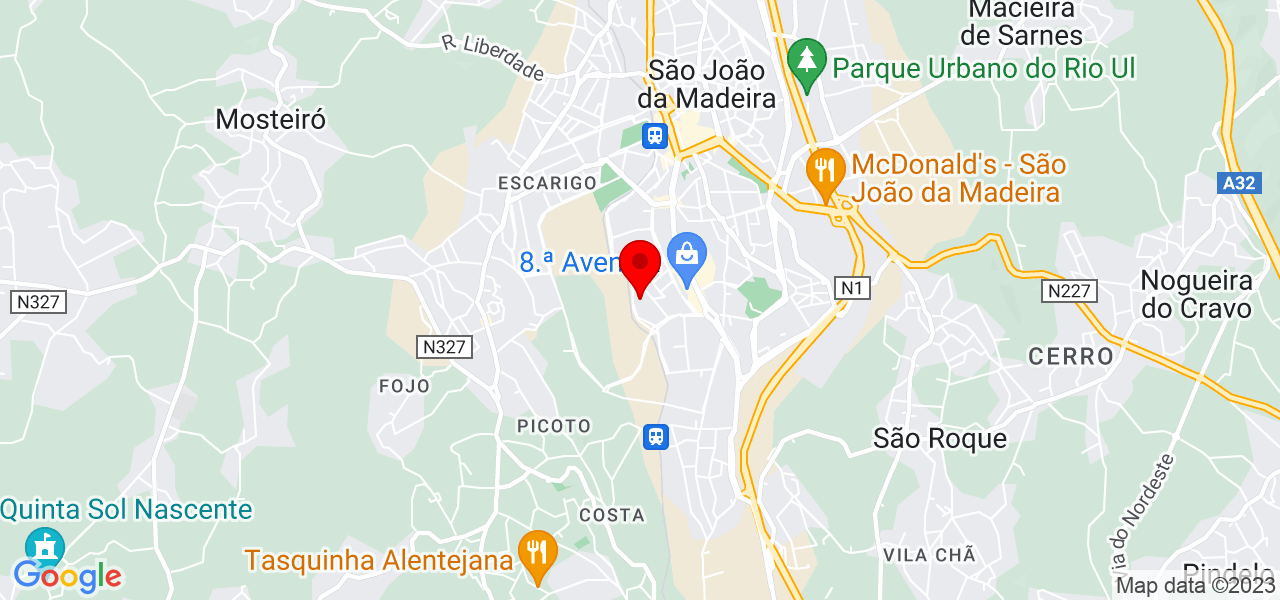 Salom&eacute; silva - Aveiro - São João da Madeira - Mapa
