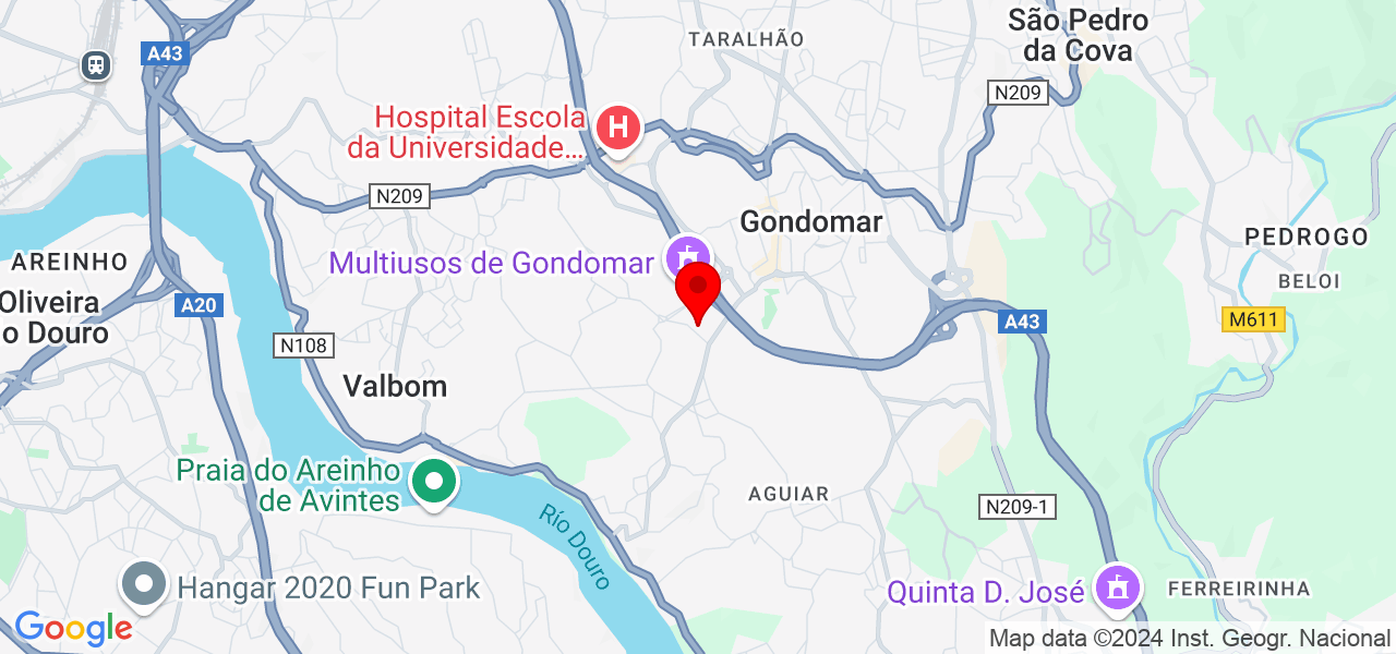 B&aacute;rbara Leite - Porto - Gondomar - Map