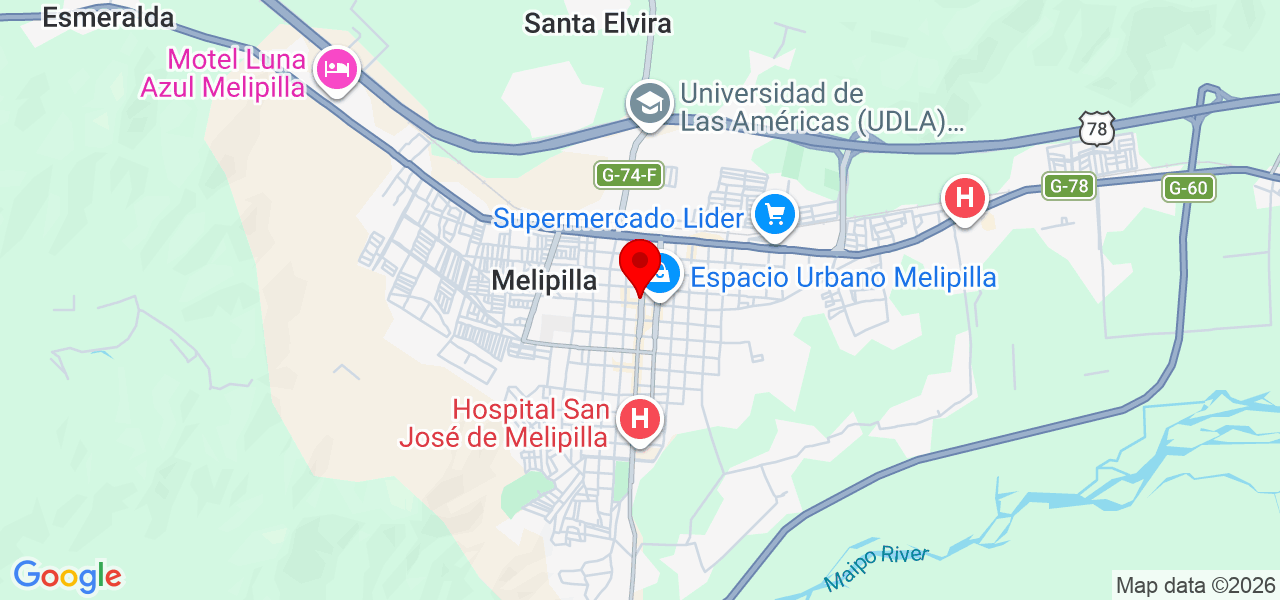 Krishna Ramírez - Región Metropolitana de Santiago - Melipilla - Mapa