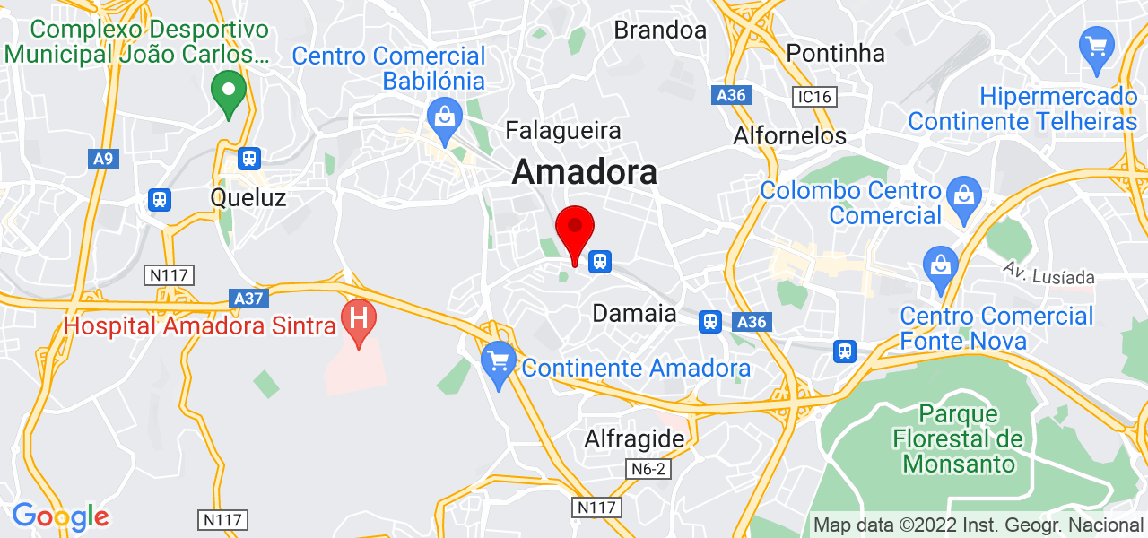 Facilpatamar canalizações - Lisboa - Amadora - Mapa