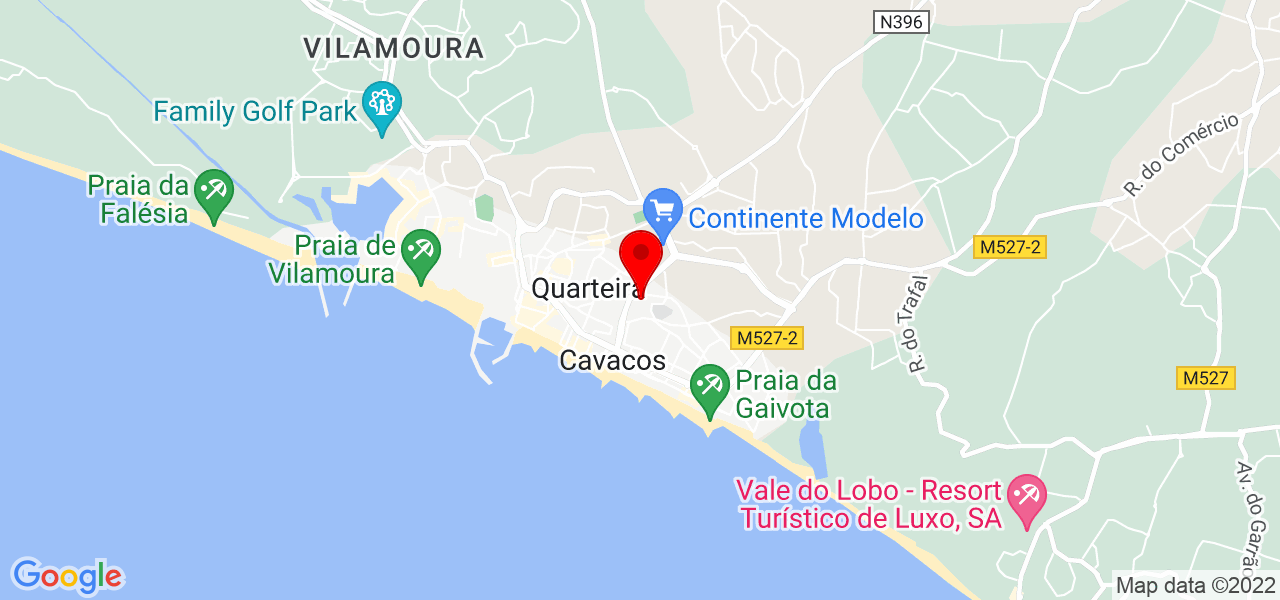 Arlene - Faro - Loulé - Mapa
