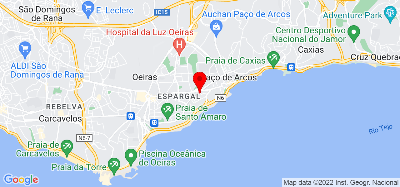 Amigo tempor&aacute;rio - Lisboa - Oeiras - Mapa