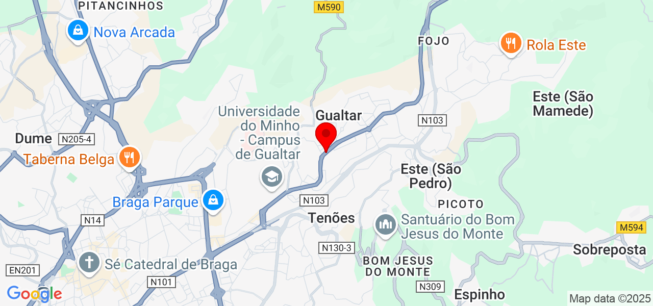 Lucio Ferreira - Braga - Braga - Map