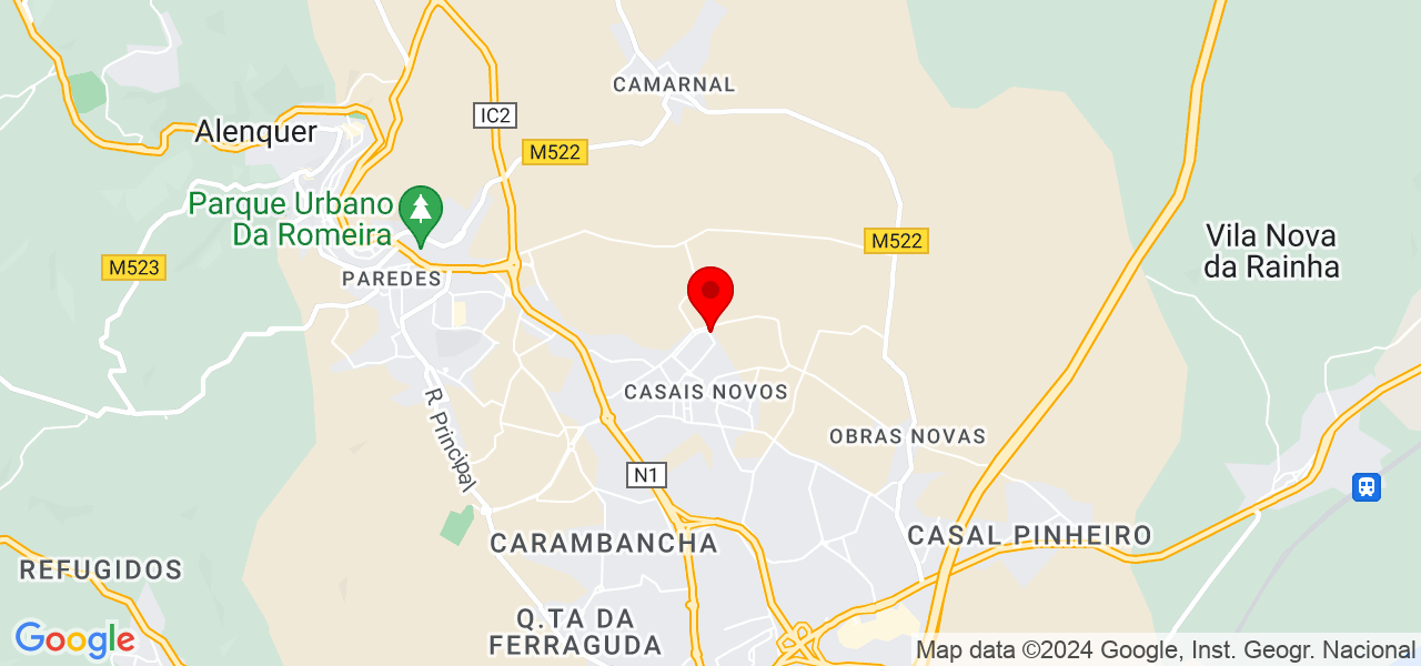 Duarte - Lisboa - Alenquer - Map