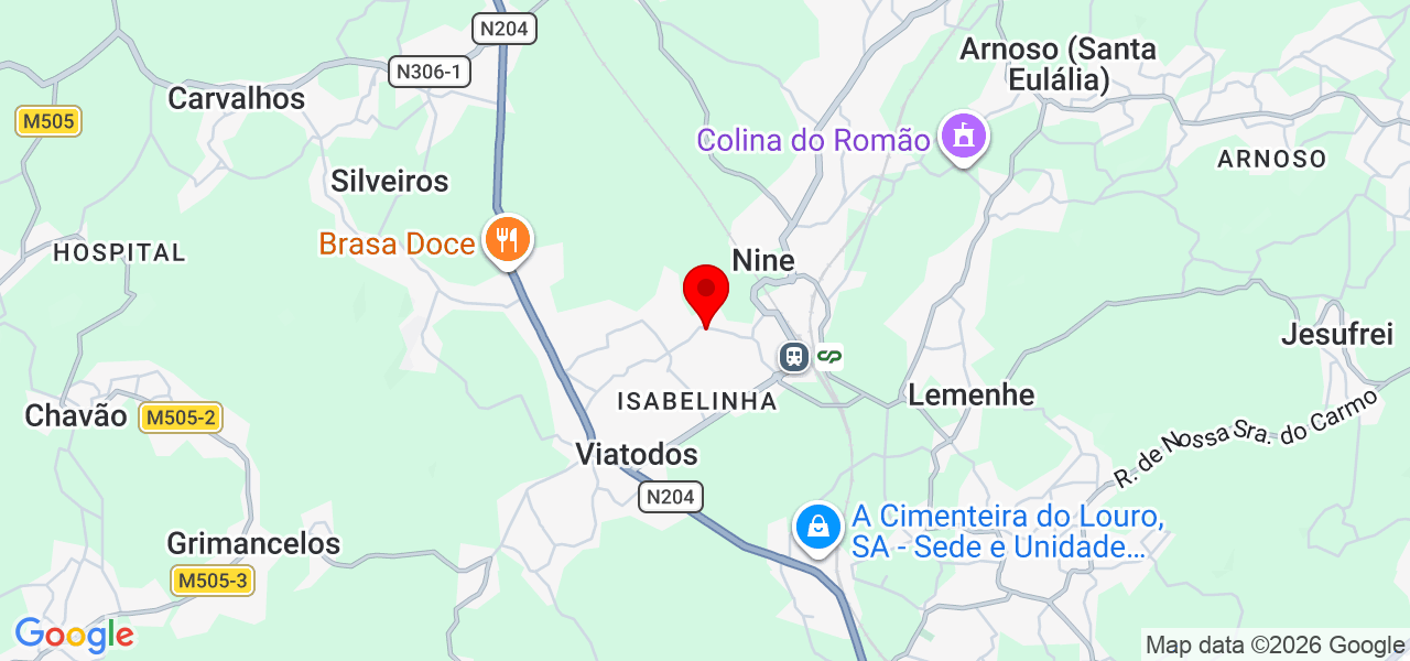 Pedro serviços - Braga - Barcelos - Mapa