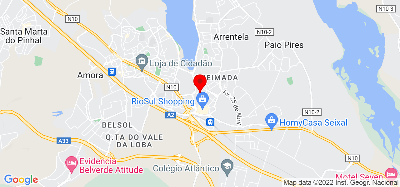 Ferreira - Setúbal - Seixal - Mapa