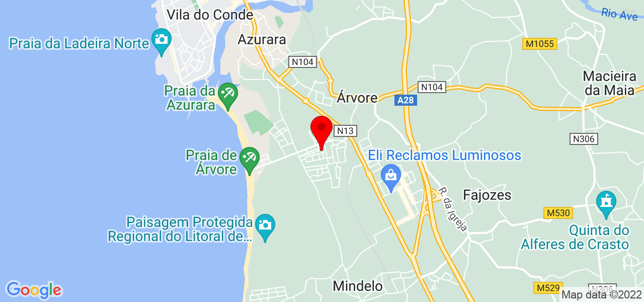 Joana Marinho - Porto - Vila do Conde - Mapa