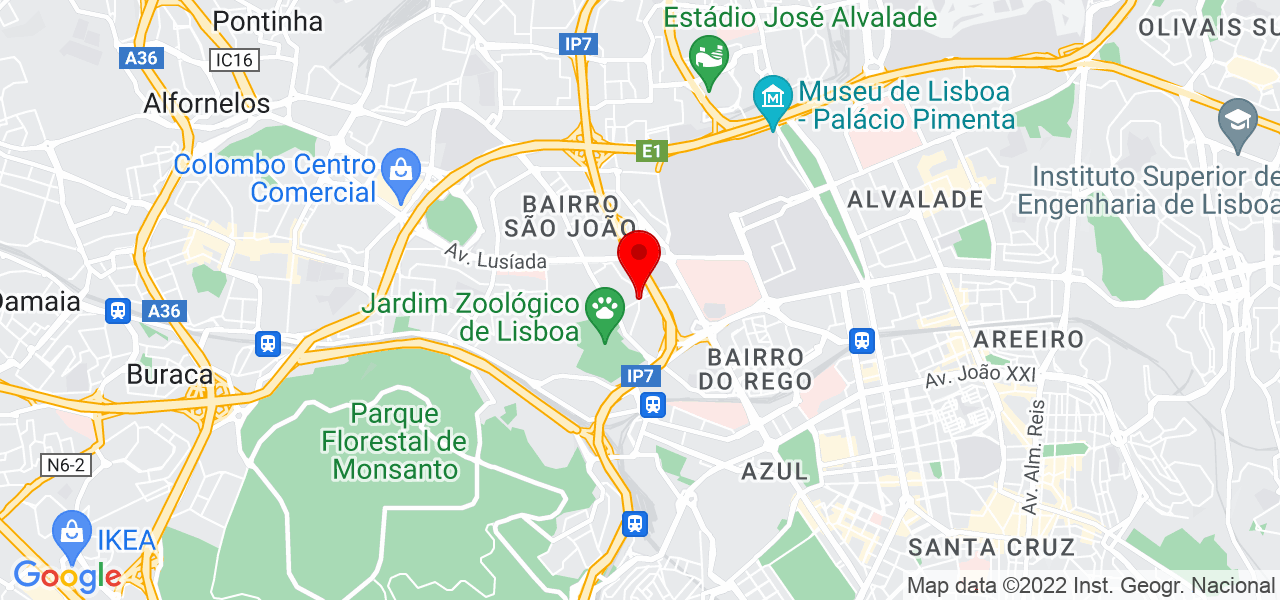 In&ecirc;s Matias - Lisboa - Lisboa - Mapa