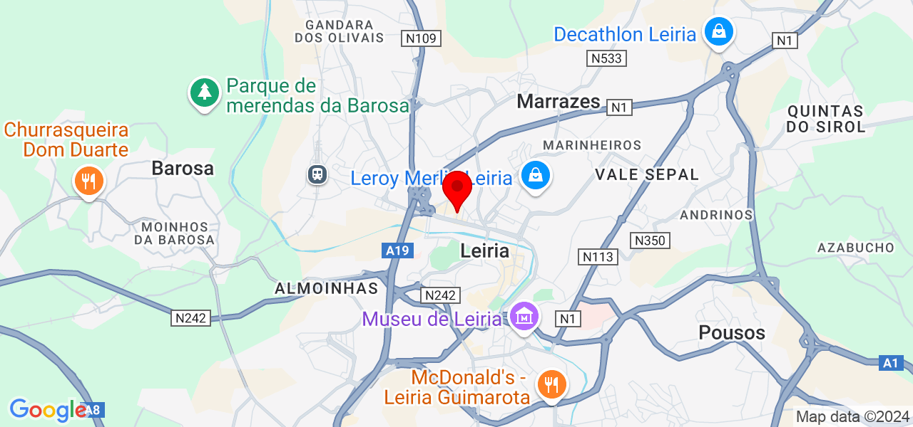 Tácio - Leiria - Leiria - Mapa