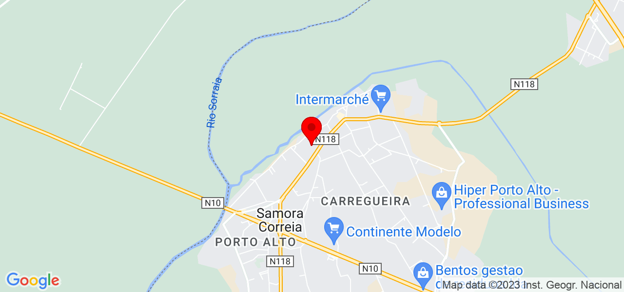 Luana - Santarém - Benavente - Mapa