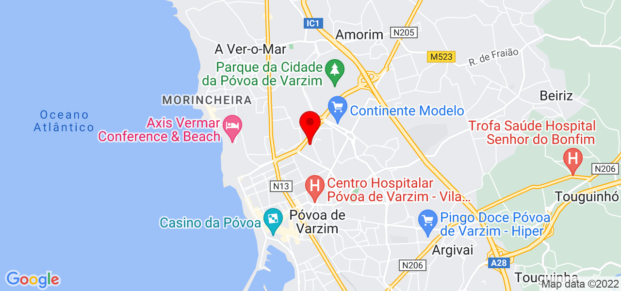 Rose - Porto - Póvoa de Varzim - Mapa