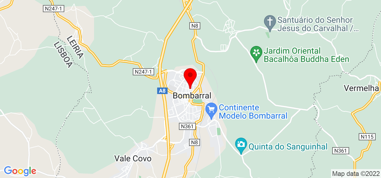 Ana - Leiria - Bombarral - Mapa