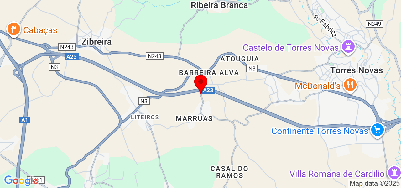 NUNO - Santarém - Torres Novas - Karte