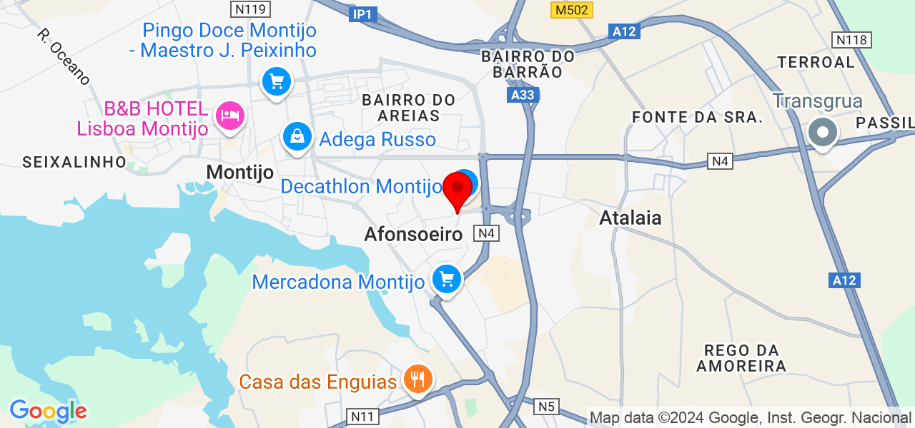 Zinai lopes - Setúbal - Montijo - Mapa