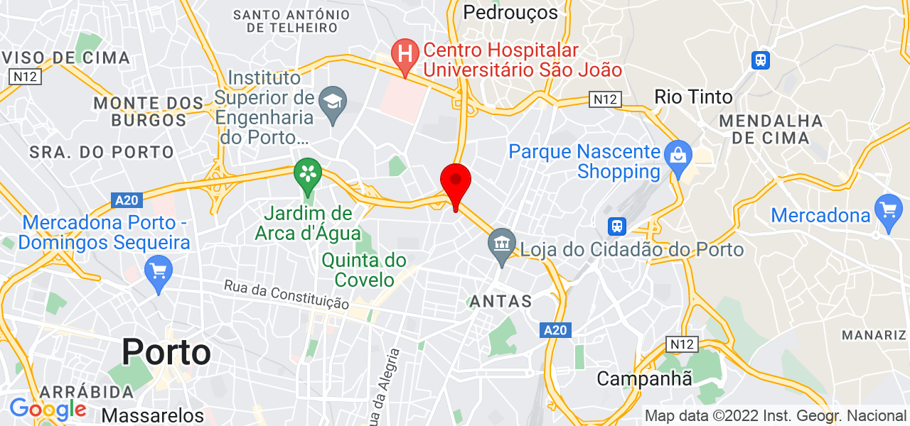 Osvaldo Rocha - Porto - Porto - Mapa