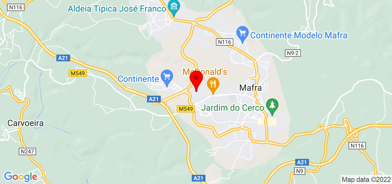 C&A Construções e Remodelações - Lisboa - Mafra - Mapa
