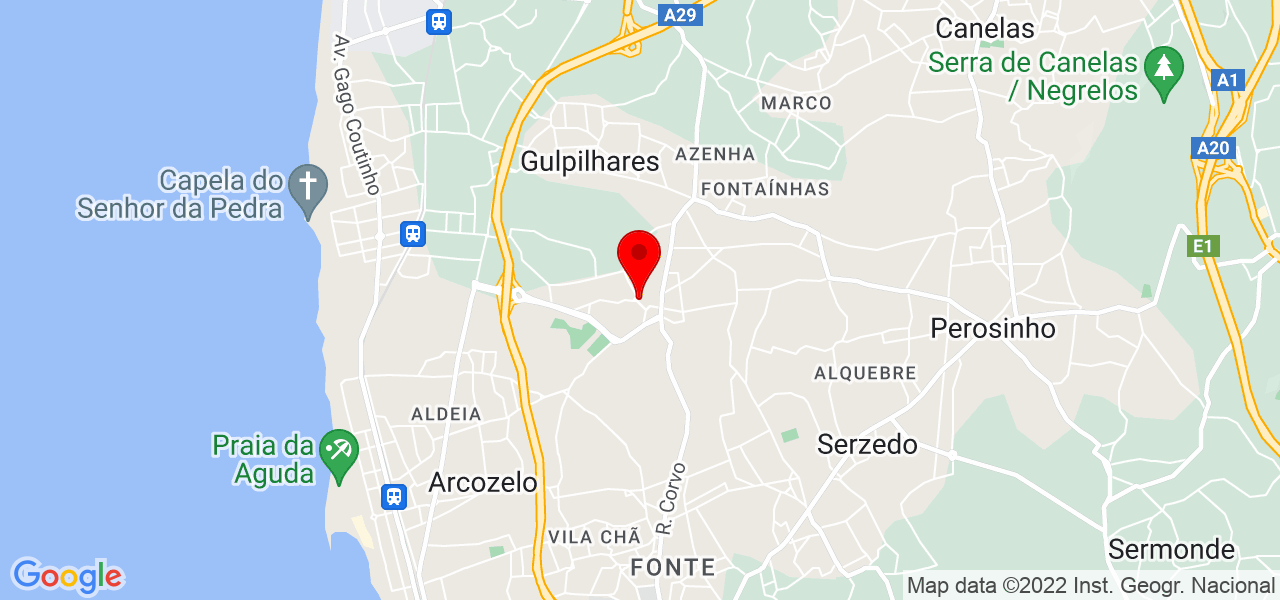 Ana Aranda Teixeira - Porto - Vila Nova de Gaia - Mapa