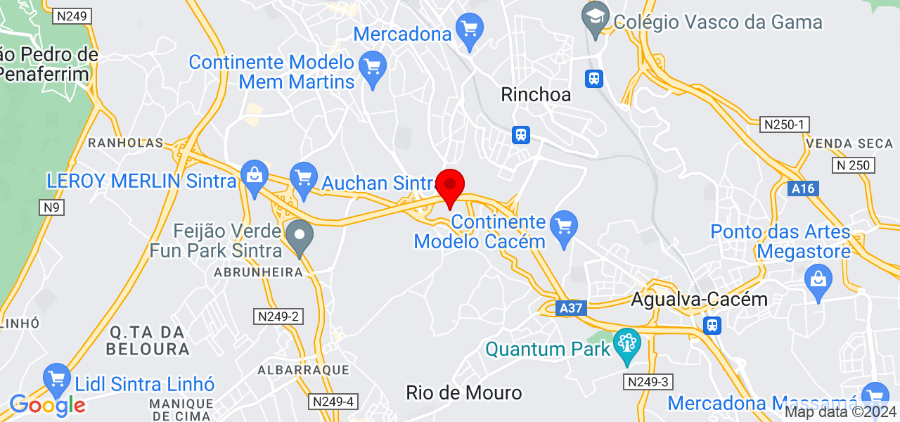 Horvanda Caunde - Lisboa - Sintra - Mapa