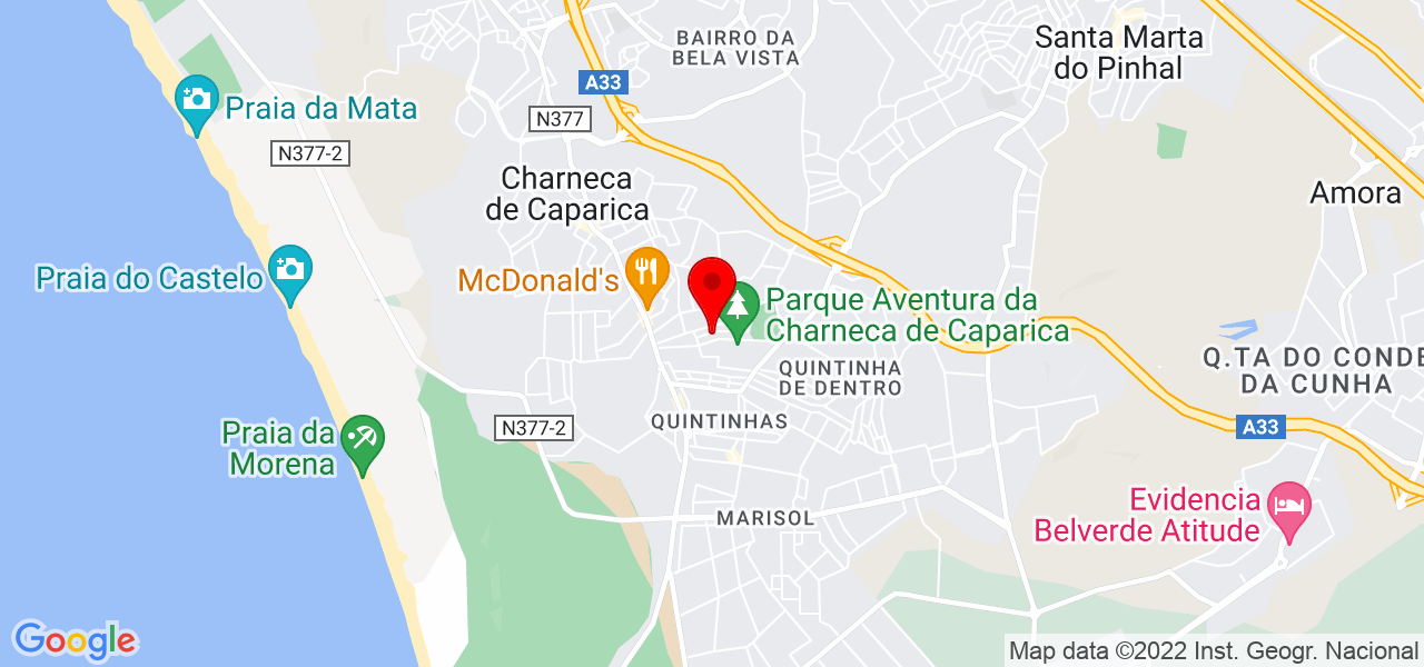 Ricardo João Marrecas Gomes - Setúbal - Almada - Map