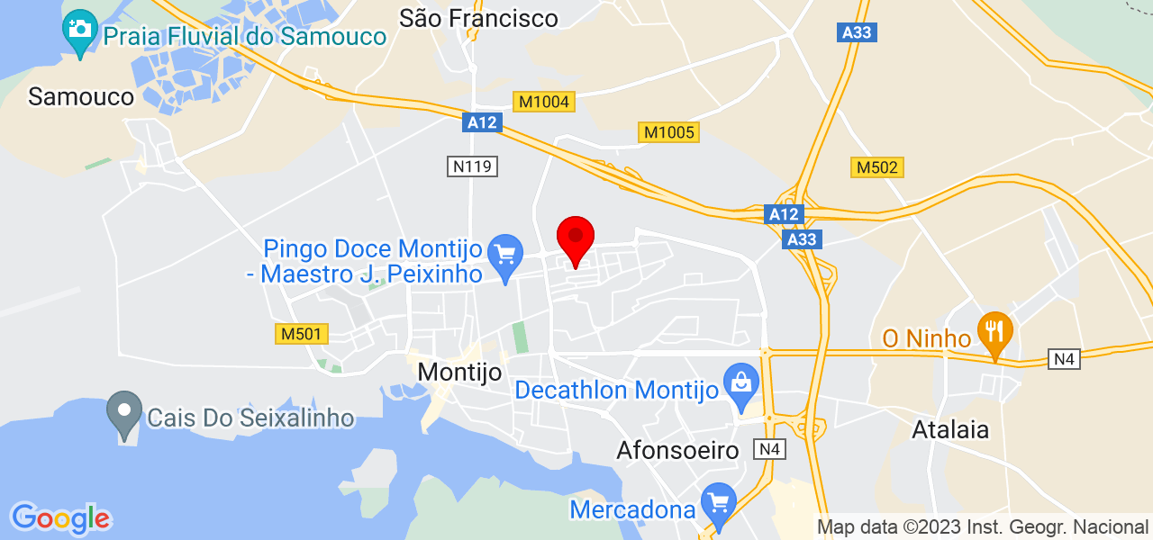 Aline - Setúbal - Montijo - Mapa