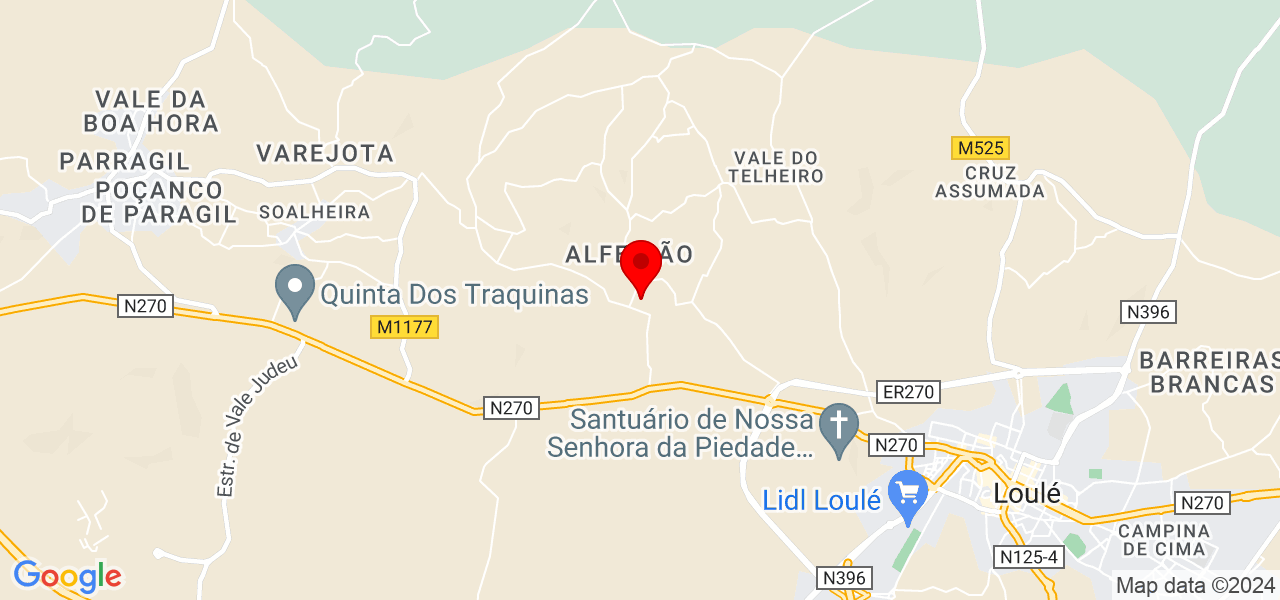 Daniela - Faro - Loulé - Map