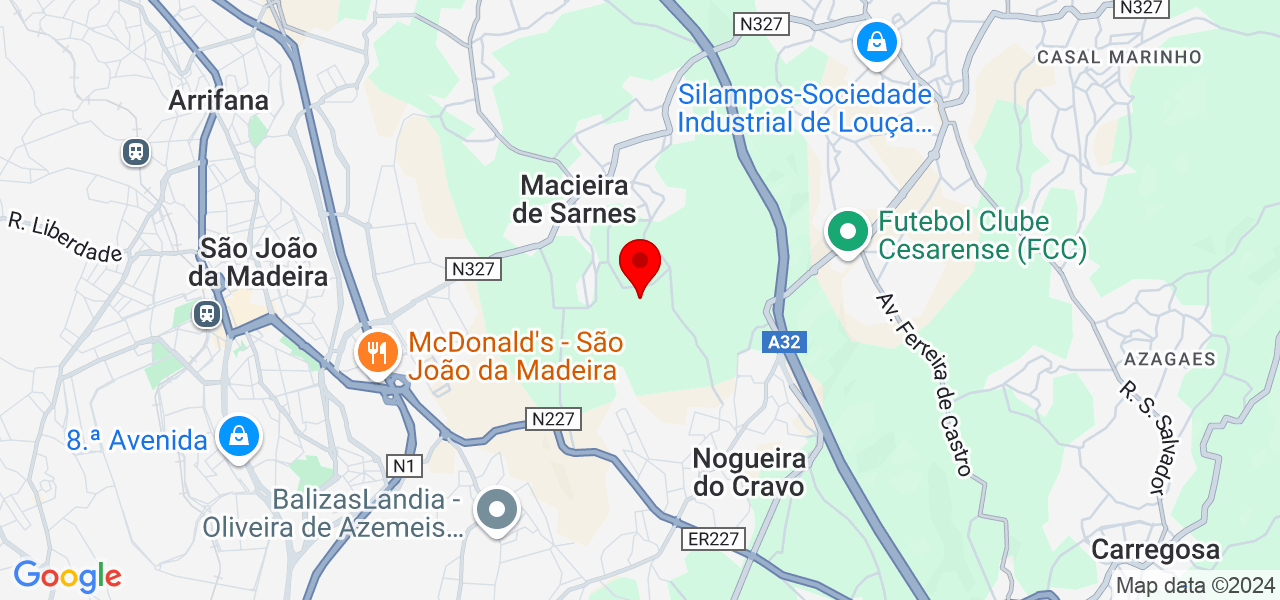 Arte comtemplada Lda - Aveiro - Oliveira de Azeméis - Map