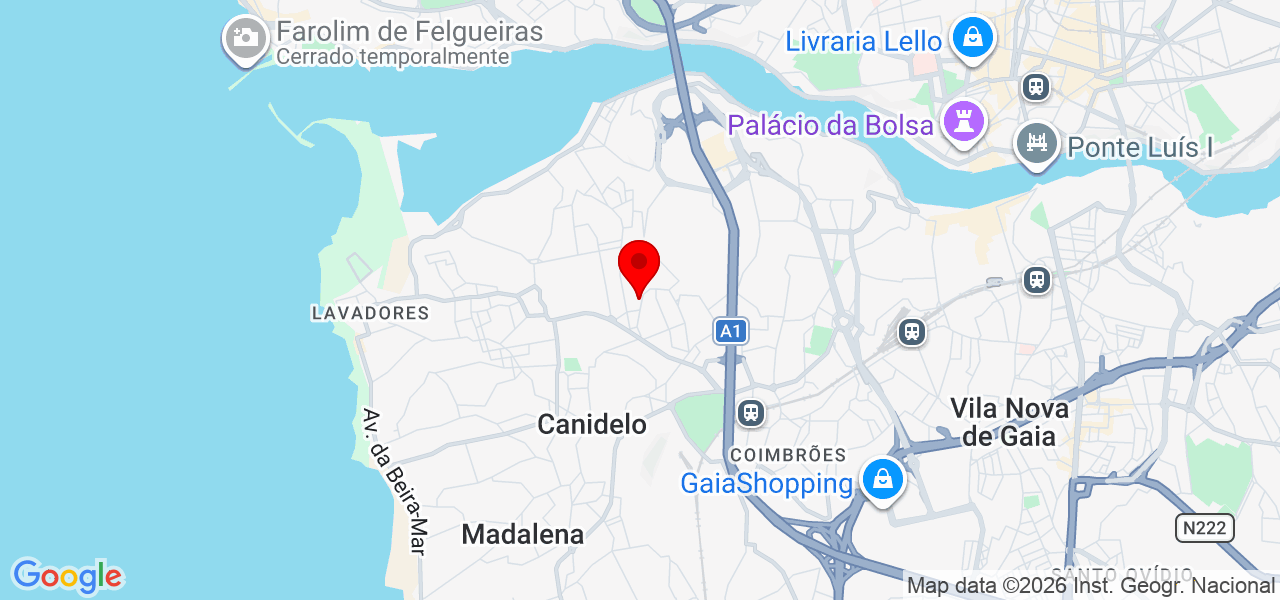 Liliana - Porto - Vila Nova de Gaia - Mapa