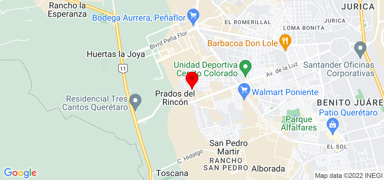 Jes&uacute;s Maldonado Guadarrama - Querétaro - Querétaro - Mapa