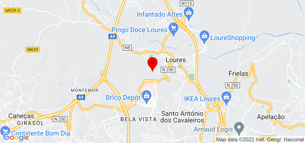 Priscilla - Lisboa - Loures - Mapa